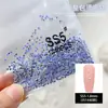 Diamantes Redondos de Malla 1440 con Base Caliente, Paquete Completo de Accesorios para Uñas Artísticas, Diamantes Redondos Super Brillantes de Fondo Plano para Decoración de Uñas al por Mayor