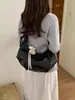 Bolsa de moda popular estilo coreano de verano para mujer, nueva moda 2026, bolso de hombro cruzado de gran capacidad, bolso de cuero suave tipo cuerno