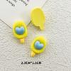 Acessórios de joias de resina coloridos brilhantes de sorvete de amor simulado para comida e brincar Acessórios de cabelo DIY Adereços de cabeça Material para capa de celular Lote