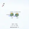 Accesorios de oro vietnamitas de larga data para manualidades, cuentas Xiangyun, esmalte pintado a mano, azul quemado, pulsera, collar con cuentas para mujer