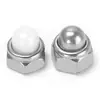 Acero Inoxidable 304 Nylon Auto-Bloqueante Tuerca Tapa de Bola Tapa Decorativa Metálica Tapa de Tornillo Tapa de Tuerca Din986