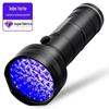 51LED Liga de Alumínio Luz UV Roxa Âmbar Joias Agente Fluorescente Detecção Manual Urina de Animal de Estimação Lanterna