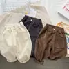 Pantalones Casuales para Niños 2025 Nuevos Elegantes Estilo Coreano para Niños Pequeños Pantalones Largos de Primavera y Otoño Pantalones Casuales Elásticos para Niños