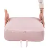 Bolsa de Armazenamento para Jaqueta de Penas Organizador de Roupas de Viagem Bolsa de Mão Bolsa de Exaustão por Compressão para Colcha de Penas Organizador de Roupas