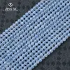 Color Aguamarina Natural Transparente Cuentas Sueltas Facetadas 2~4mm Cuentas Pequeñas Piedra Preciosa Facetada DIY Pulsera Collar Joyería Venta al por Mayor