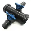 Cinta de microaspersión agrícola cinta de goteo tubo de goteo tubería de riego ahorradora de agua accesorios de riego por aspersión interruptores tes conector recto de cuatro vías