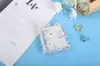 Carpeta de 3 Anillas Mini PVC Transparente Portátil Cuaderno Espiral de Hojas Sueltas Partes Sueltas Mayoreo