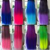 Peluca mate alargada y engrosada de alambre de alta temperatura, se puede planchar y estirar, extensión de cabello degradado 60 cm 248