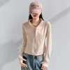 Chamarra 1901 para Exteriores con Protección Solar y Cuello Alto Pequeño para Mujer, Delgada para Primavera y Verano, Protección UV, Corte Ajustado, Transpirable, Sudadera sin Cierre