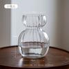 Boneco de Neve Pequeno Vaso de Vidro Transparente Feito à Mão Simples Criativo para Convidados Restaurante Pequenos Enfeites de Alto Padrão Nicho