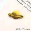 Yu Zou Planeta Aleación Accesorios Planeta Luna Cohete Estrella Pegamento Cristal Hecho a Mano DIY Paquete de Material para Joyería