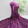 Popular Chaqueta Bordada con Lentejuelas Tela para Traje Fabricante al por Mayor Vestido Vestido de Noche Tela para Falda de Muñeca