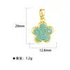 Pingente de Colar DIY Zircônia Banhado a Ouro 18K Estrela de Oito Pontas Irregular com Múltiplas Camadas e Acessórios