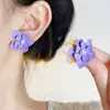 Brincos de Pino Florais Frescos com Agulha de Prata 925 para Mulheres, Brincos de Estilo de Férias de Luxo Leve, Brincos de Pérola de Nicho de Alta Qualidade Atacado