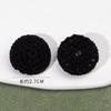 Botões de Crochê Tingíveis Feitos à Mão, Abotoaduras de Tricô de Lã, Botões Redondos Crochetados à Mão, Botões Decorativos para Roupas