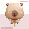 Globos de Papel Aluminio Mate con Dibujos de Animales en Forma de Oso, Elefante, Cordero, Conejo y Ponis para Fiestas de Cumpleaños Infantiles