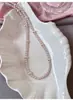 Collares Rosados de Perlas en Capas para Mujer para Combinar con Vestidos, Cadenas para Clavícula, Accesorios de Cuello de Lujo Ligero de Nicho al por Mayor