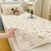 Lençol de cama de algodão puro para dormitório estudantil, 100% algodão, novo modelo 2026, protetor de colchão 90x190cm