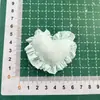 Novo Tecido de Renda Doce Coração Preenchido com Algodão Fresco Broche de Acessório de Cabelo 3D Acessórios para Roupas Sapatos e Chapéus