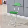 Silla plegable simple para respaldo al por mayor Silla de comedor para el hogar Silla de entrenamiento de oficina Taburete plegable Silla de dormitorio una generación de pelo