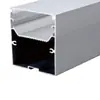 Kit de luz lineal LED de 50 de ancho por 70 de alto Canal de aluminio de 60 de ancho por 70 de alto Carcasa de luz para oficina de montaje en superficie Tira de luz dura de aleación de aluminio