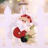 Novas Decorações de Natal Feriado Hotel Janela Árvore de Natal Decoração Pingente Boneca de Tecido Boneca Velho Segurando Árvore