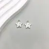 1 Novo Pingente de Estrela de Cinco Pontas Vazada Série Estrela Liga de Prata Antiga Pingente Acessórios para Joias DIY