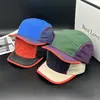 Gorra de Cinco Paneles Bloque de Color para Exteriores, Secado Rápido, Visera Corta, Ligera y Transpirable, Gorra de Béisbol para Mujer, Gorra con Visera para Protección Solar de Primavera y Verano