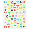 Novos Adesivos Coloridos para Nail Art para Meninos e Meninas, Adesivos de Unha Infantis, Flores Fofas, Borboletas, Padrões Pequenos, Adesivos de Nail Art para Atacado