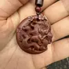 Colar com Pingente Raio da Montanha Longhu Raposa de Nove Caudas Imperatriz Chaveiro Flor de Pessegueiro Pingente de Raposa Carro Masculino e Feminino
