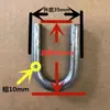 Gancho de Soldadura de Anillo en U de Hierro Sólido, Doblado de Barra de Hierro con Forma de Arco Semicircular, Gancho de Hebilla en U, Doblado de Barra de Oreja de Elevación