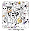 50 Pegatinas de Graffiti de Fantasmas Personalidad Transfronterizo Dibujos Animados Lindas Halloween DIY Skateboard Taza de Agua Equipaje Pegatina