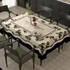 Toalha de Mesa Quadrada, Impermeável de Pele de Cordeiro, à Prova de Óleo, Resistente ao Calor, Lavável para Uso Doméstico, Toalha de Mesa para Mesa de Centro de Luxo de Alta Qualidade