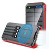 Batería Externa Solar de Carga Inalámbrica con Cable Integrado 33800Mah Linterna Carga de Smartphone Fuente de Alimentación para Exteriores