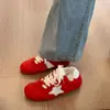 Zapatillas de ballet patchwork de estrella retro de nicho para mujer, nuevo estilo de moda de verano, suela fina con aumento de altura interno, zapatos casuales versátiles