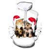 Comércio Exterior AliExpress Explosões Natal Quente Suéter com Capuz Suéter com Capuz Estampado do Papai Noel para Homens e Mulheres