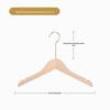 Cabide de madeira maciça para roupas, prendedor para calças, antiderrapante, sem costura, cabide de madeira para roupas femininas, cabide para pendurar roupas infantis
