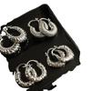 Pendientes Retro de Personalidad Europeos y Americanos para Mujer, Clips para Orejas Electroplateados, Pendientes Metálicos Geométricos, Modernos y Elegantes al por Mayor