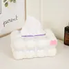 Caixa de Lenços Estilo Nuvem Creme Luxo Leve High-End Doméstica Criativa Dispensador de Papel Caixa de Armazenamento de Guardanapos para Mesa de Jantar Caixa de Lenços