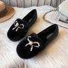 T1 Huidong Yixinda Sapatilhas Outono e Inverno 2025 Sapatos Quentes Peludos com Solado Grosso e Bico Redondo Calçados de Algodão para Uso Externo Feminino Tamanho Grande
