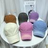 Boné de beisebol bordado com letras tingidas em estilo coreano, moda primavera e verão, casual, todos os tipos de cores, com parte superior macia e rasgada, guarda-sol