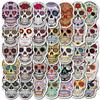 50 Piezas de Calaveras de Horror de Colores Pegatinas Populares de Graffiti de Amazon Pegatinas Sorpresa para Maleta Pegatinas para Coche Removibles