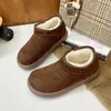 Botas de Nieve Cálidas de Invierno Altas hasta el Tobillo para Mujer, Botines Cortos Elegantes sin Cordones 2026, Botas de Algodón con Suela Gruesa y Caña Corta, con Forro de Terciopelo