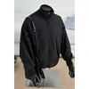 Chaqueta de vuelo MA1 azul marino para hombre, abrigo corto de otoño y primavera, silueta de alta gama, chaqueta tipo béisbol con cuello alto estilo americano