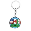 Llavero de la Serie de Fútbol de la Copa Mundial 2026 en Stock Transfronterizo Accesorios DIY Colgante Decorativo Personalizado de Goma Suave PVC