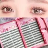 Pestañas postizas transfronterizas de venta caliente, set de pegamento sin tallo estilo pájaro, voluminosas y espesas, para ojos grandes, versátil para uso diario, artículo popular de comercio exterior