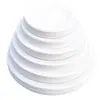 Plato de cena desechable plato de papel plato para pastel plato de papel blanco plato de papel para pintar de jardín de infantes materiales de arte para niños DIY