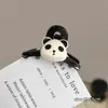 Lindo pasador pequeño de panda para niñas, pasador de princesa para flequillo lateral de la frente, accesorio para el cabello, nuevo modelo 2025