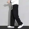 Pantalones de pana para hombre Primavera/Otoño 2026 Versátiles Holgados Pierna Recta Atractivos Marca de Moda Pierna Ancha Deportivos Casuales Pantalones Largos