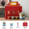 Juego de Té Cultural y Creativo de la Ciudad Prohibida - Una Caja de Regalo Práctica para Cumpleaños de Maestros, Año Nuevo, Jubilación o Inauguración de Casa